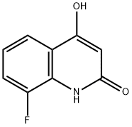 8-氟-4-羟基喹啉-2(1H)-酮 结构式