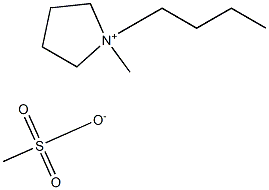 1-丁基-1-甲基吡咯烷甲磺酸盐 结构式