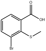 3-溴-2-(甲硫基)苯甲酸 结构式