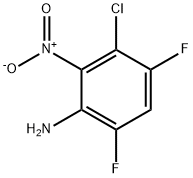 5-氯-2-氟-6-硝基苯胺 结构式