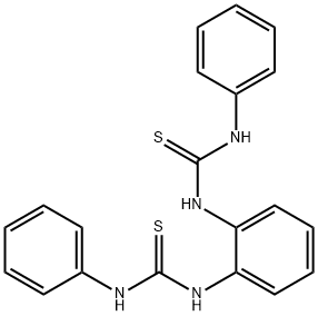 1,1'-benzene-1,2-diylbis[3-phenyl(thiourea)] 结构式