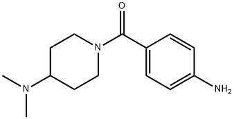 (4-氨基苯基)[4-(二甲基氨基)-1-哌啶基]甲酮 结构式