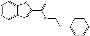 N-(2-phenylethyl)-1-benzofuran-2-carboxamide 结构式