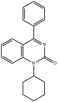 1-Cyclohexyl-4-phenylquinazolin-2(1H)-one 结构式