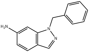 1-苄基-1H-吲唑-6-胺 结构式