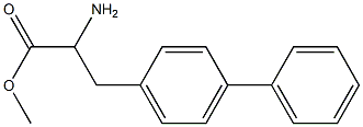METHYL 2-AMINO-3-(4-PHENYLPHENYL)PROPANOATE 结构式