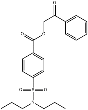 2-oxo-2-phenylethyl 4-(N,N-dipropylsulfamoyl)benzoate 结构式