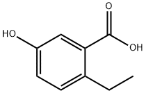 2-乙基-5-羟基苯甲酸 结构式