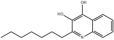 2-庚基-3-羟基-4-喹啉酮 结构式