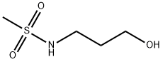 N-(3-羟基丙基)甲磺酰胺 结构式