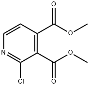 dimethyl 2-chloropyridine-3,4-dicarboxylate 结构式