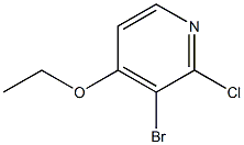 3-溴-2-氯-4-乙氧基吡啶 结构式