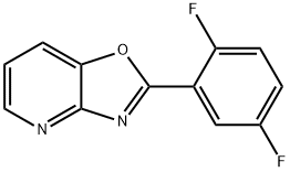 2-(2,5-Difluorophenyl)oxazolo[4,5-b]pyridine 结构式