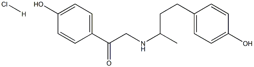 2-(4-(4-羟基苯基)丁-2-基氨基)-1-(4-羟基苯)乙酮盐酸盐 结构式