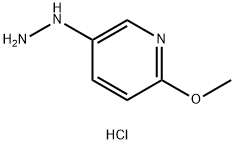 2-甲氧基-5-肼基吡啶双盐酸盐 结构式