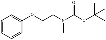 tert-Butyl methyl(2-phenoxyethyl)carbamate 结构式