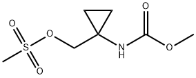 (1-((Methoxycarbonyl)amino)cyclopropyl)methyl methanesulfonate 结构式