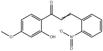 2'-羟基-4'-甲氧基-2-硝基查耳酮 结构式