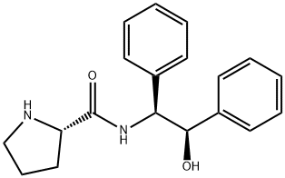 [(2S)-N-[(1S,2R)-2-羟基-1,2-二苯基乙基]-2-吡咯烷甲酰胺] 结构式