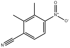 2,3-二甲基-4-硝基苯甲腈 结构式