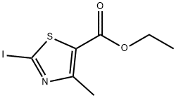 2-碘-4-甲基噻唑-5-甲酸乙酯 结构式