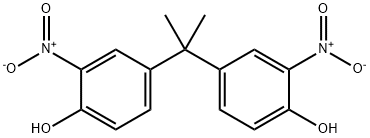 2,2-bis(4-hydroxy-3-nitrophenyl)propane 结构式