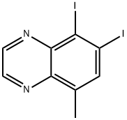 5,6-Diiodo-8-methylquinoxaline 结构式