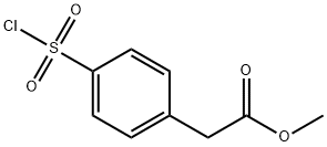 甲基 2-[4-(氯磺酰)苯基]醋酸盐 结构式