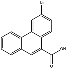 6-溴菲-9-羧酸 结构式