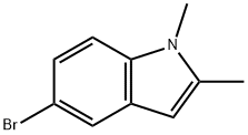 5-溴-1,2-二甲基1H吲哚 结构式