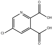 5-氯吡啶-2,3-二羧酸 结构式