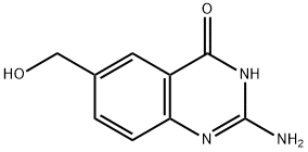 2-氨基-6-羟甲基喹唑啉-4-酮 结构式