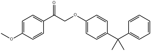 1-(4-methoxyphenyl)-2-[4-(2-phenylpropan-2-yl)phenoxy]ethanone 结构式