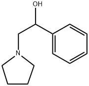 1-苯基-2-(吡咯烷-1-基)乙-1-醇 结构式