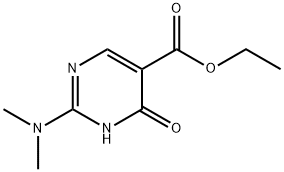 2-(二甲氨基)-6-氧代-1,6-二氢嘧啶-5-甲酸乙酯 结构式