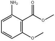 2-氨基-6-甲氧基苯甲酸甲酯 结构式