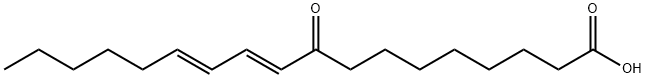 9-OXOOCTADECA-10,12-DIENOIC ACID 结构式