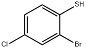 2-溴-4-氯苯硫醇 结构式