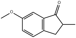 6-甲氧基-2-甲基-2,3-二氢-1H-茚-1-酮 结构式