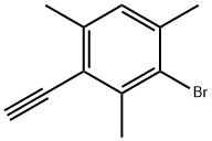 2-溴-4-乙炔基-1,3,5-三甲基苯 结构式