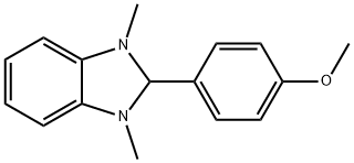 2-(4-methoxyphenyl)-1,3-dimethyl-2H-benzimidazole 结构式