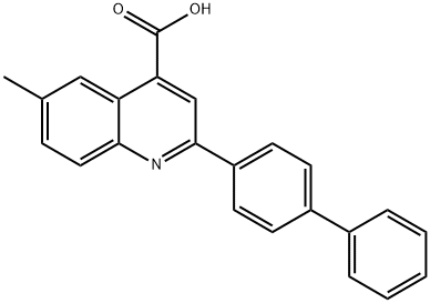 2-([1,1'-联苯]-4-基)-6-甲基喹啉-4-羧酸 结构式