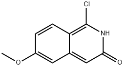 1-氯-6-甲氧基-3(2H)-异喹啉酮 结构式