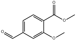 4-甲酰基-2-甲氧基-苯甲酸甲酯 结构式