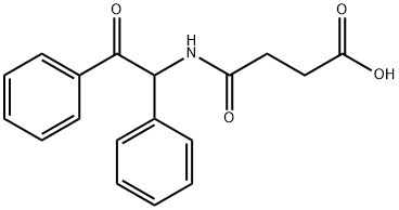 4-OXO-4-[(2-OXO-1,2-DIPHENYLETHYL)AMINO]-BUTANOIC ACID(OXAPROZIN IMPURITY ) 结构式