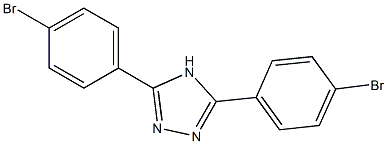 3,5-Bis(4-bromophenyl)-4H-1,2,4-triazole 结构式