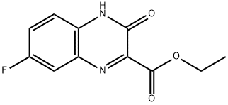 7-氟-3-氧代-3,4-二氢喹喔啉-2-羧酸乙酯 结构式