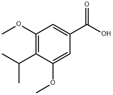 4-isopropyl-3,5-dimethoxybenzoic acid 结构式