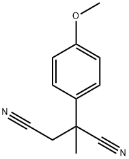 2-(4-methoxyphenyl)-2-methylbutanedinitrile 结构式