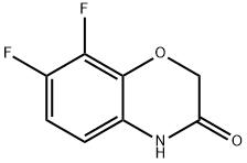 7,8-二氟-2H-苯并[B][1,4]噁嗪-3(4H)-酮 结构式